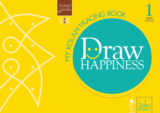 Grid 4-4-4-4 - Draw Happiness- Tracing Series